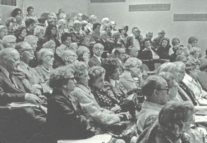 IRP members at an early General Membership Meeting