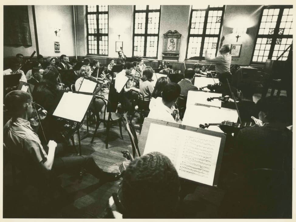 Carl Bamberger with Mannes Orchestra