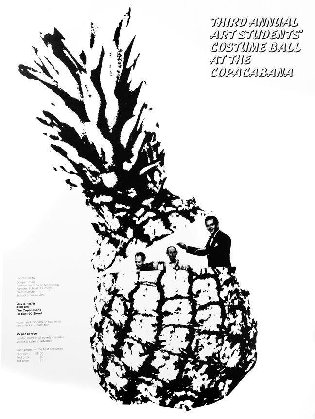 black and white drawing of a pineapple