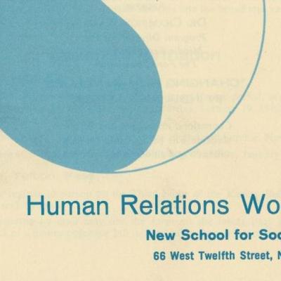Poster of the Human Relations Workshops